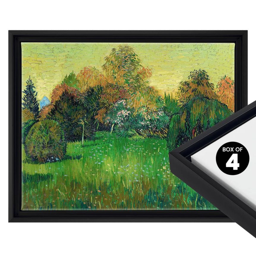 Cardinali Standard Depth Black Floater Frame Box of 4 - 22"x30" - 3/4" Deep