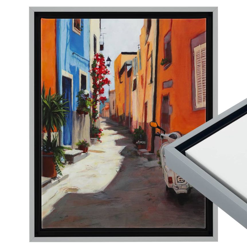 Cardinali Renewal Core Floater Frame, Cool Grey 5"x6" - 3/4" Deep 