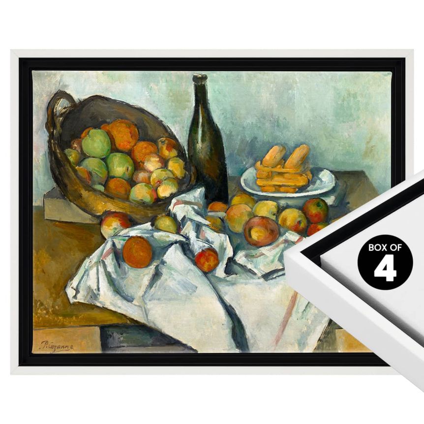 Cardinali Standard Depth White Floater Frame Box of 4 - 24"x36" - 3/4" Deep