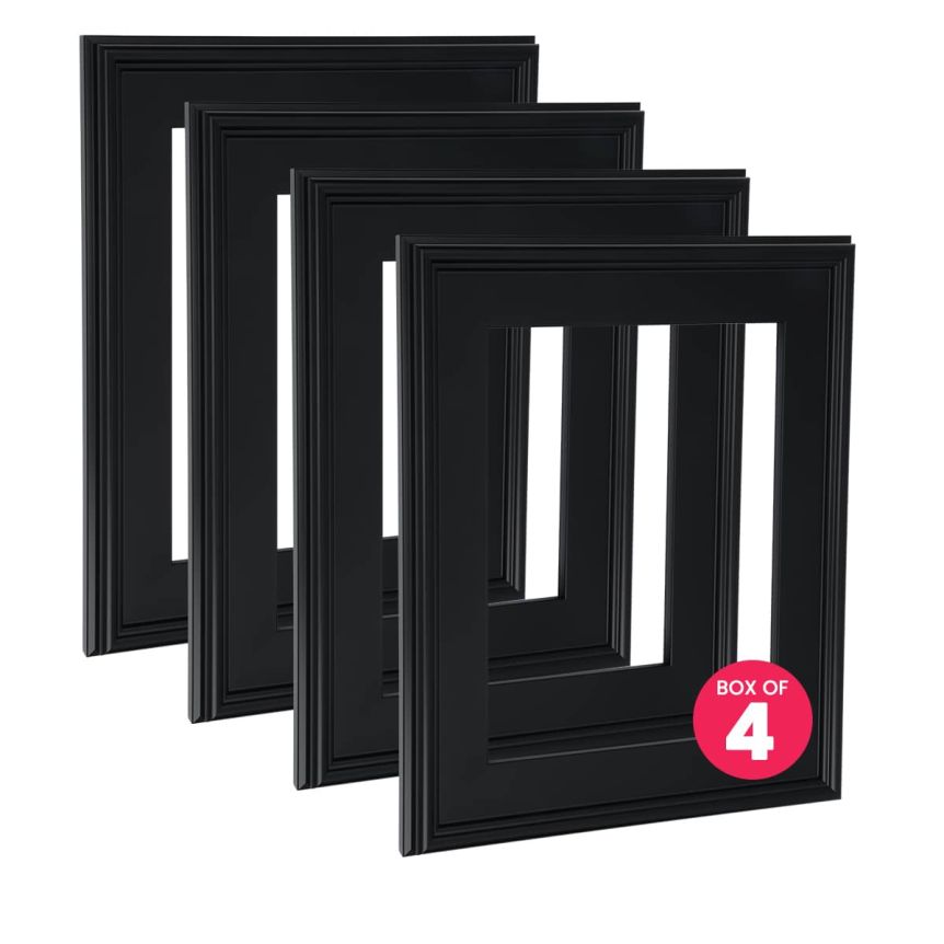 Cardinali Plein Aire Frame, Black 6"x8" - Box of 4