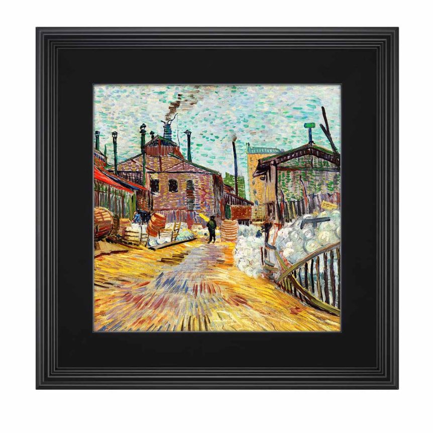 Cardinali Plein Aire Frame, Black 4"x4"