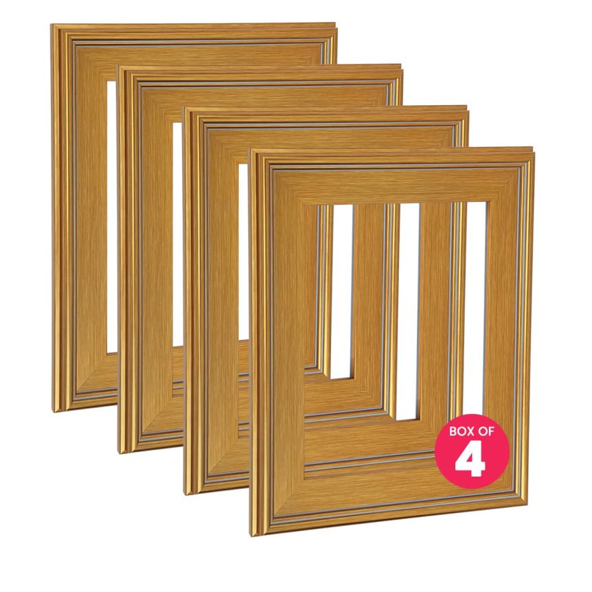 Cardinali Plein Aire Frame, Gold 4"x6" - Box of 4