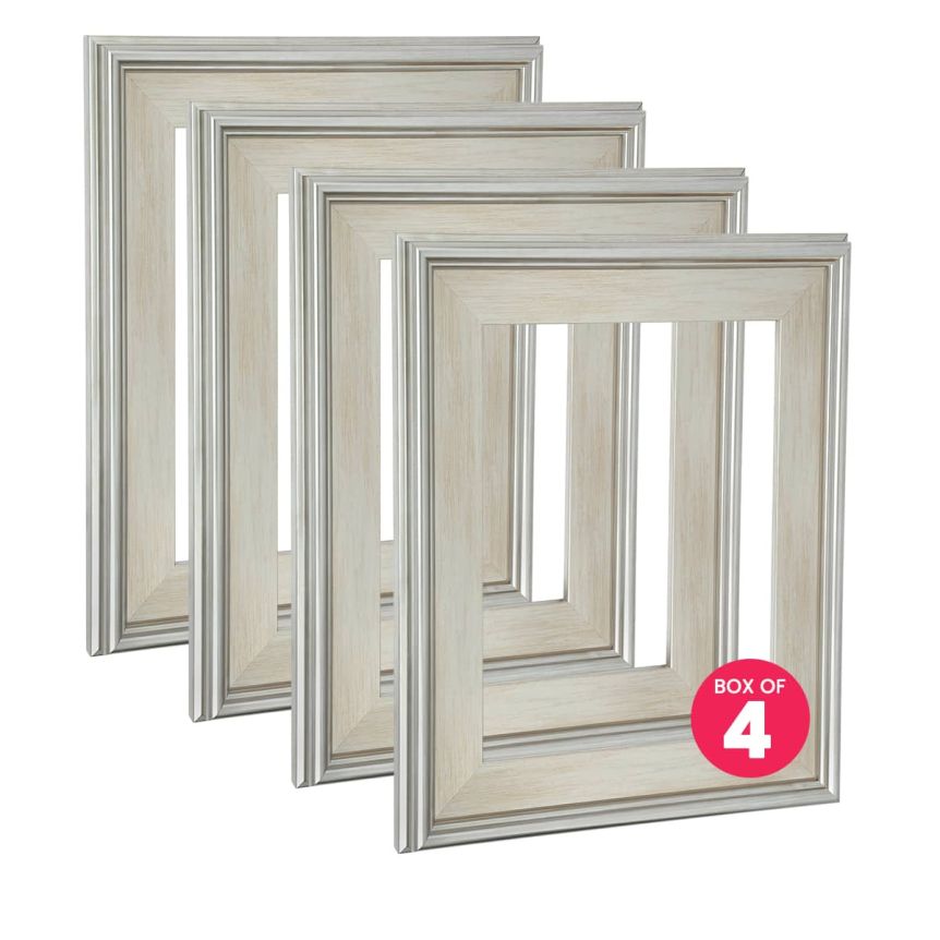 Cardinali Plein Aire Frame, Silver 8" x 10" (Box of 4)