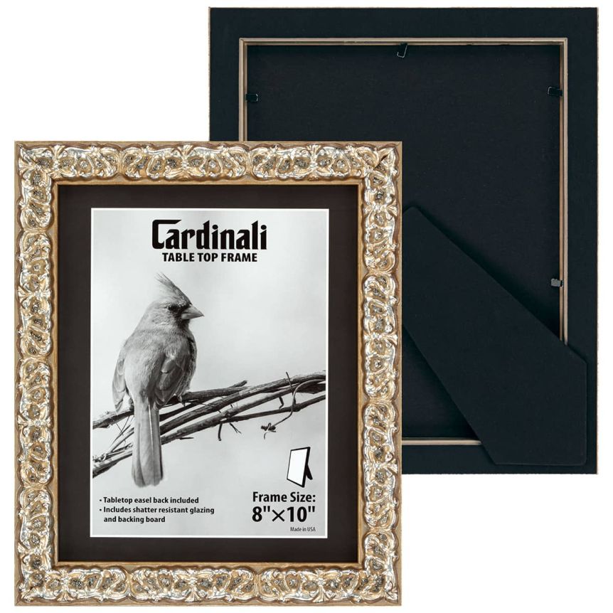 Cardinali Harper Style Tabletop Frame, Silver - 8 x 10