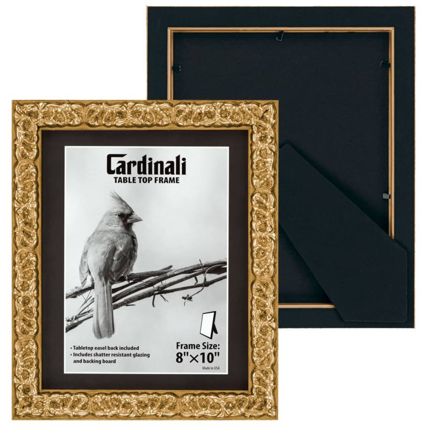 Cardinali Harper Style Tabletop Frame, Gold - 8x10