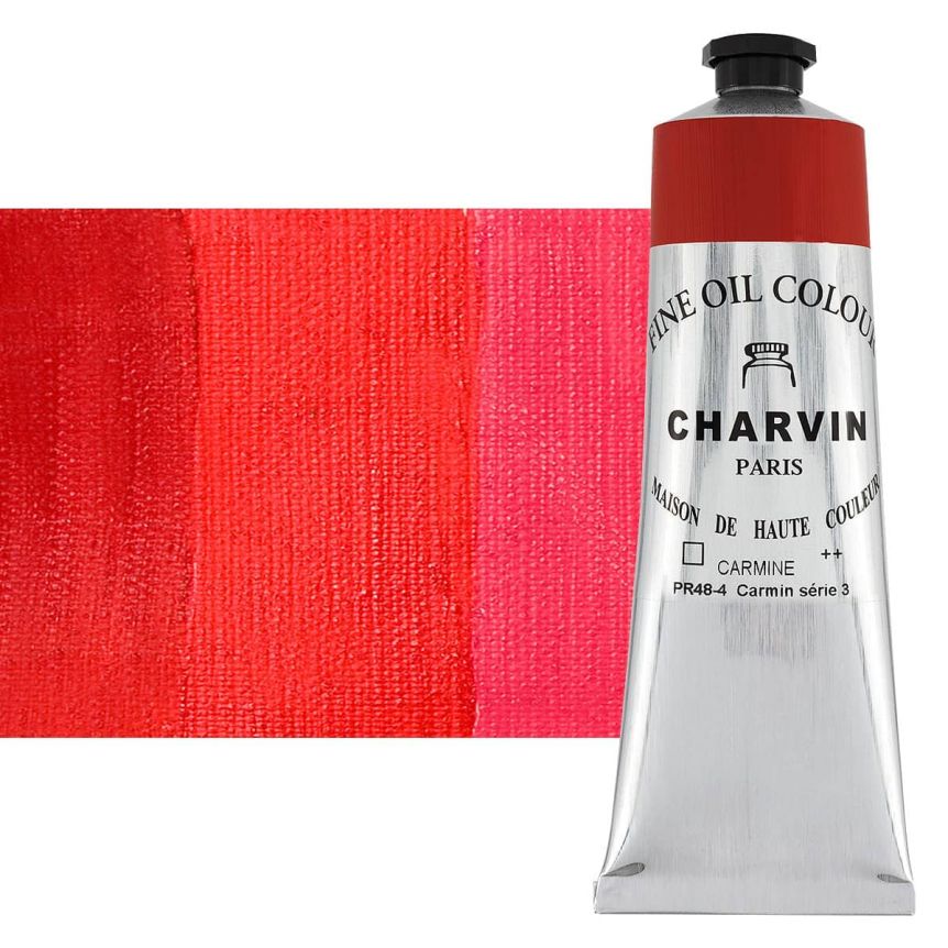 Charvin Fine Oil Paint, Carmine - 150ml