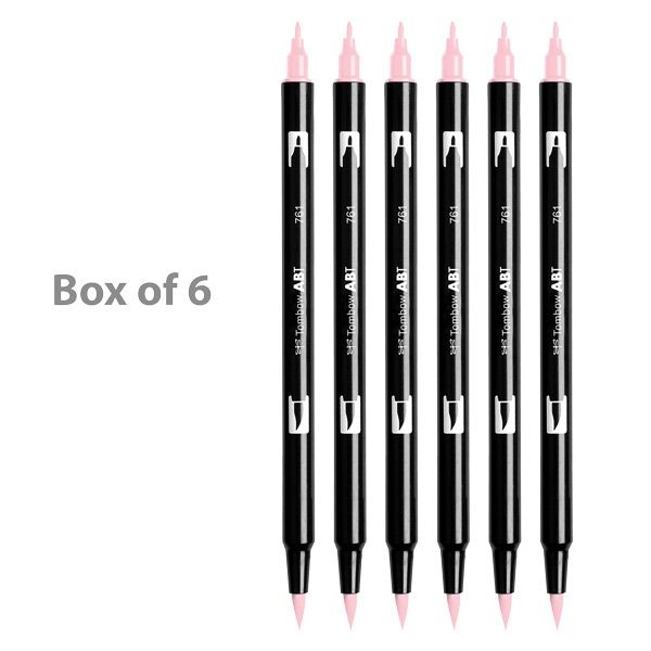Tombow Dual Brush Pens Box of 6 Carnation