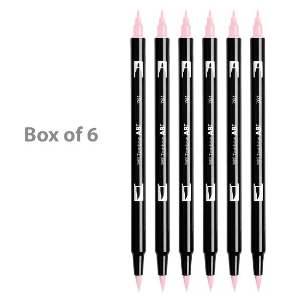 Tombow Dual Brush Pen No. 761 Carnation (Box of 6)