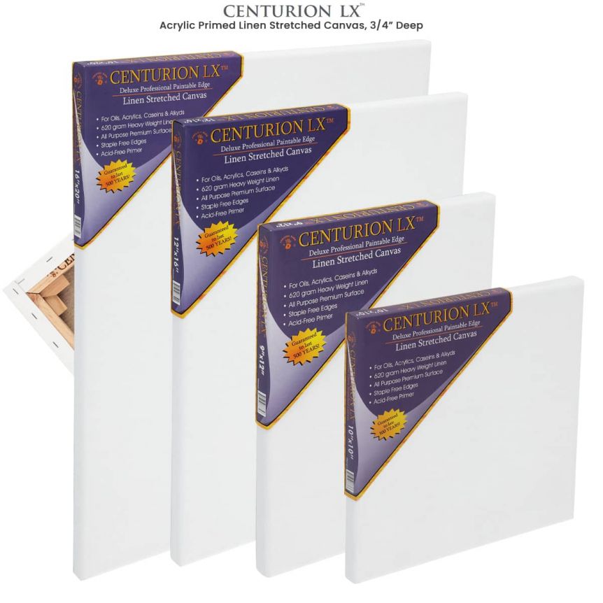 YRYM HT Painting Canvas Panels - 16 Pack 5 x 7 Inch Triple Primed