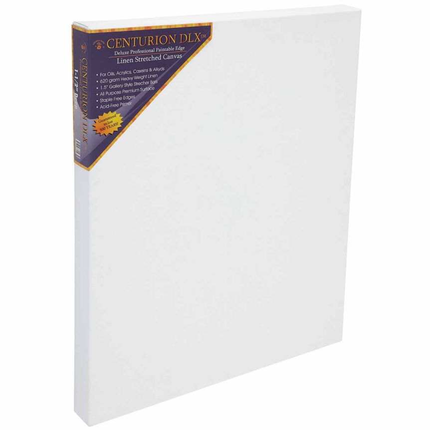 Centurion DLX Acrylic Primed Linen Canvas 18"x24", 1-1/2" Deep