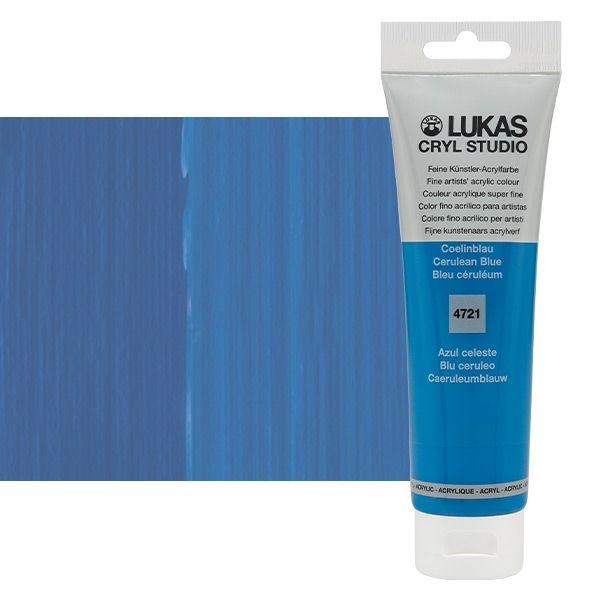 LUKAS CRYL Studio 125 ml Tube - Cerulean Blue