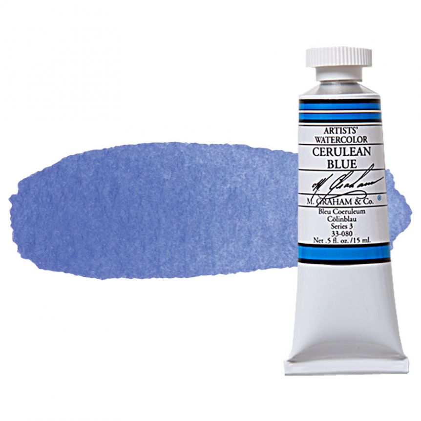 M. Graham Artists' Watercolor 15ml - Cerulean Blue