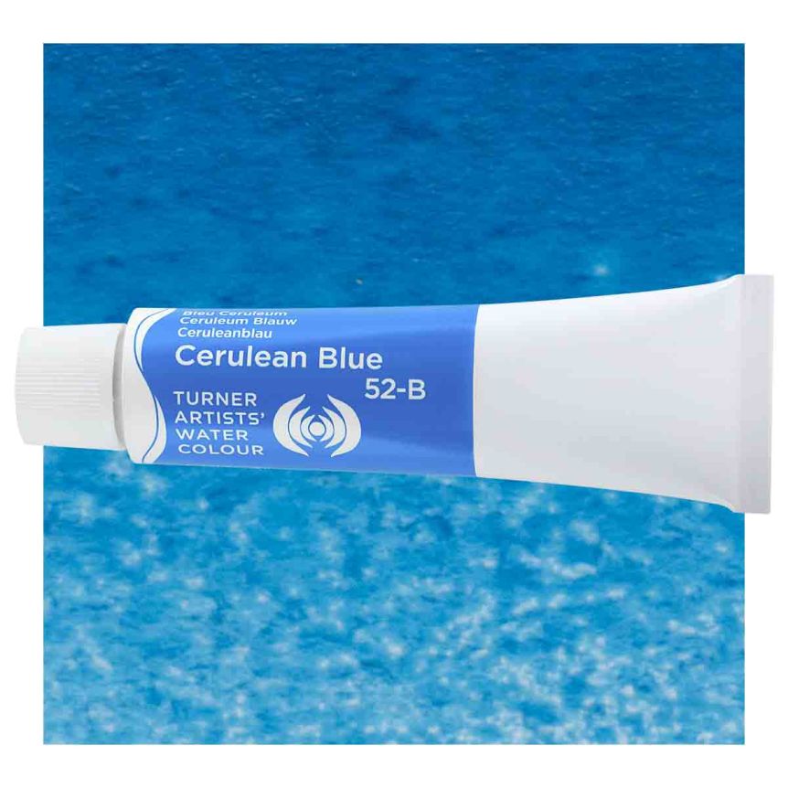 Turner Professional Watercolor - Cerulean Blue, 15ml Tube