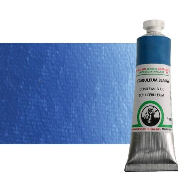 Old Holland Classic Oil Color - Cerulean Blue, 40ml Tube