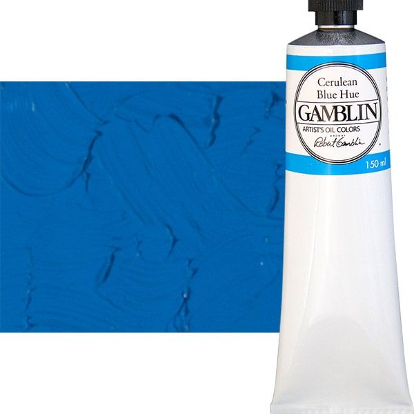 Gamblin Artists Oil - Cerulean Blue Hue, 150ml Tube