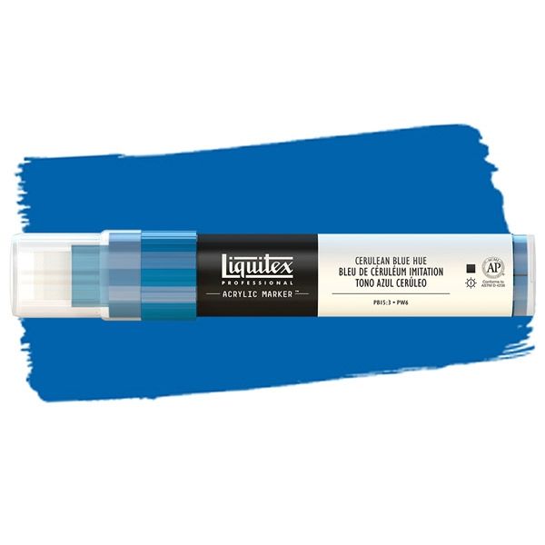 Liquitex Professional Paint Marker Wide (15mm) - Cerulean Blue Hue