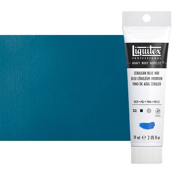 Liquitex : Professional : Heavy Body Acrylic Paint : 59ml : Cerulean Blue