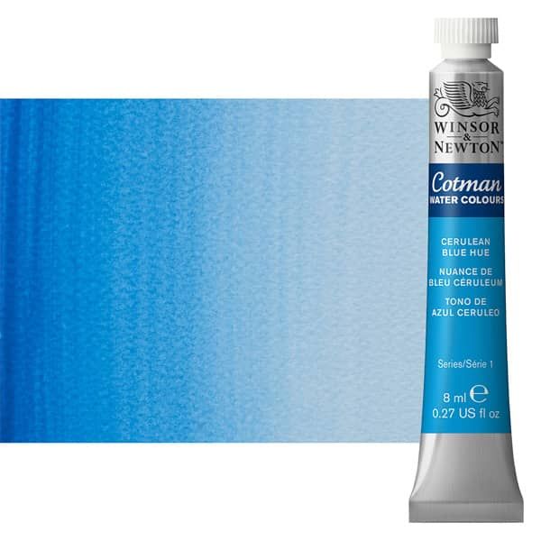 Winsor & Newton Cotman Watercolor 8 ml Tube - Cerulean Blue Hue