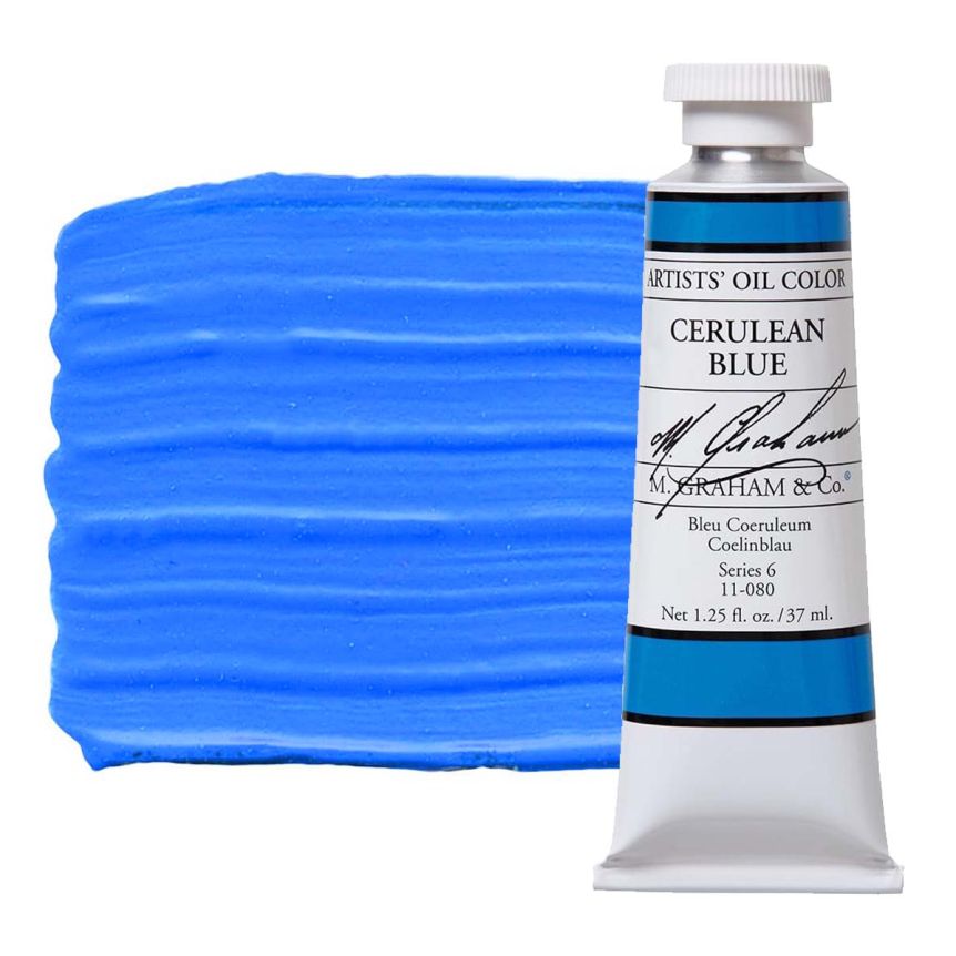 M. Graham Artist Oil Color 37ml - Cerulean Blue