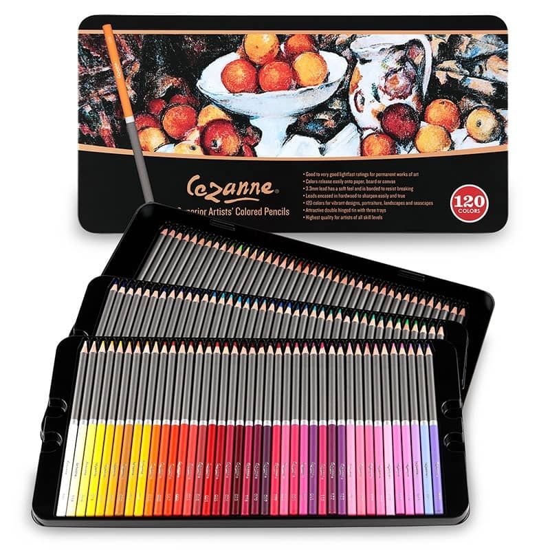Cezanne Professional Colored Pencils 120ct Tin Set