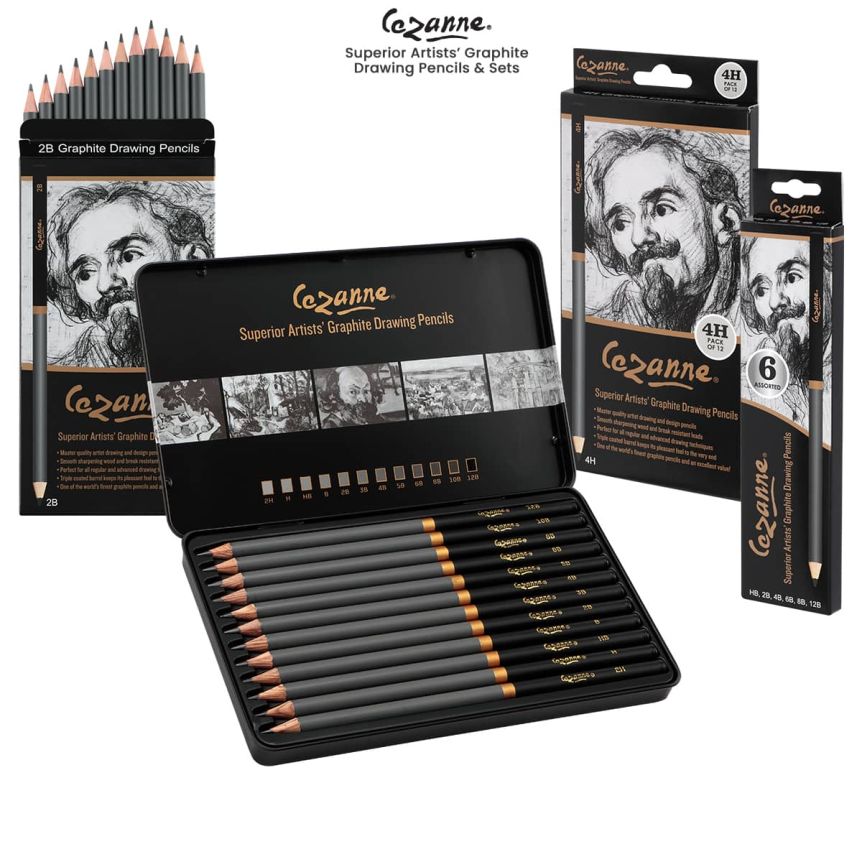 Cézanne® Superior Artists’ Graphite Drawing Pencils