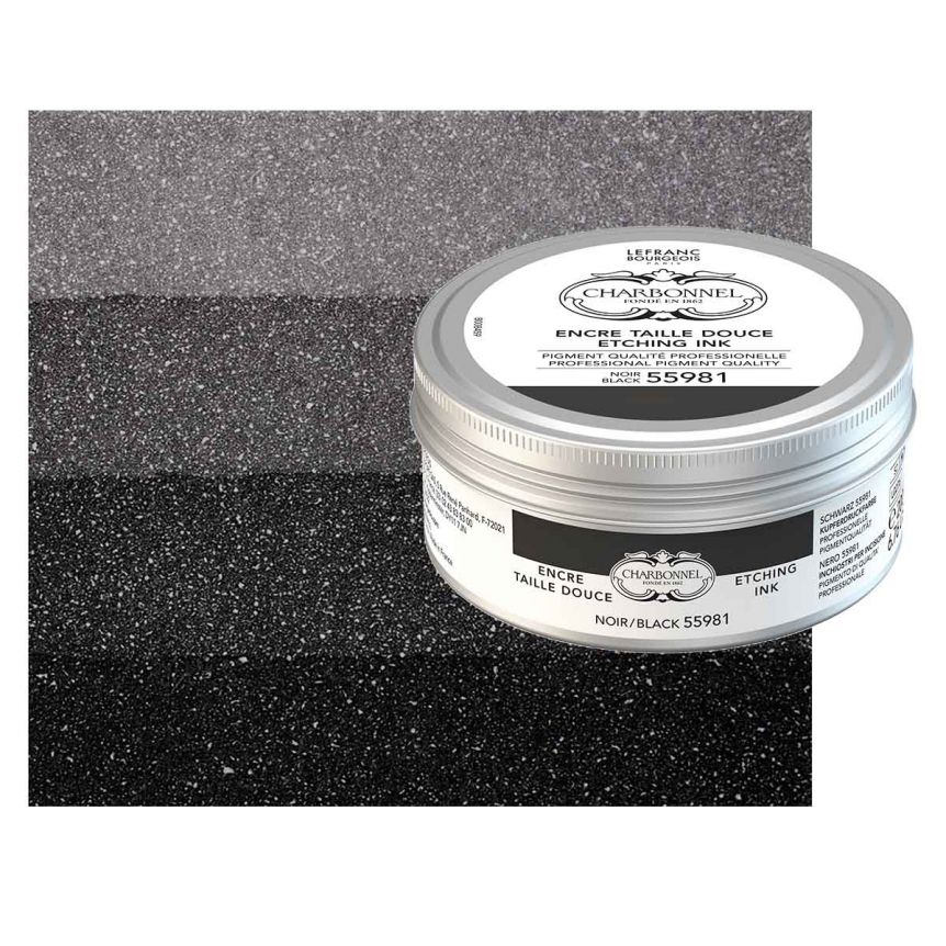 Charbonnel Etching Ink - Black 55981, 200ml Can