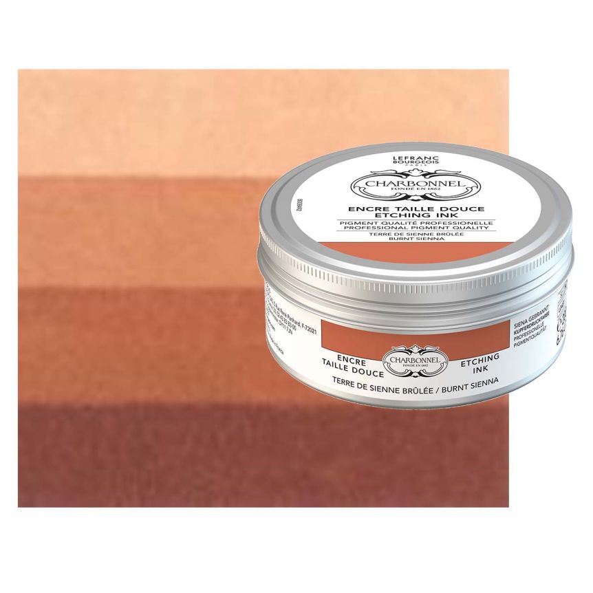 Charbonnel Etching Ink - Burnt Sienna, 200ml Can
