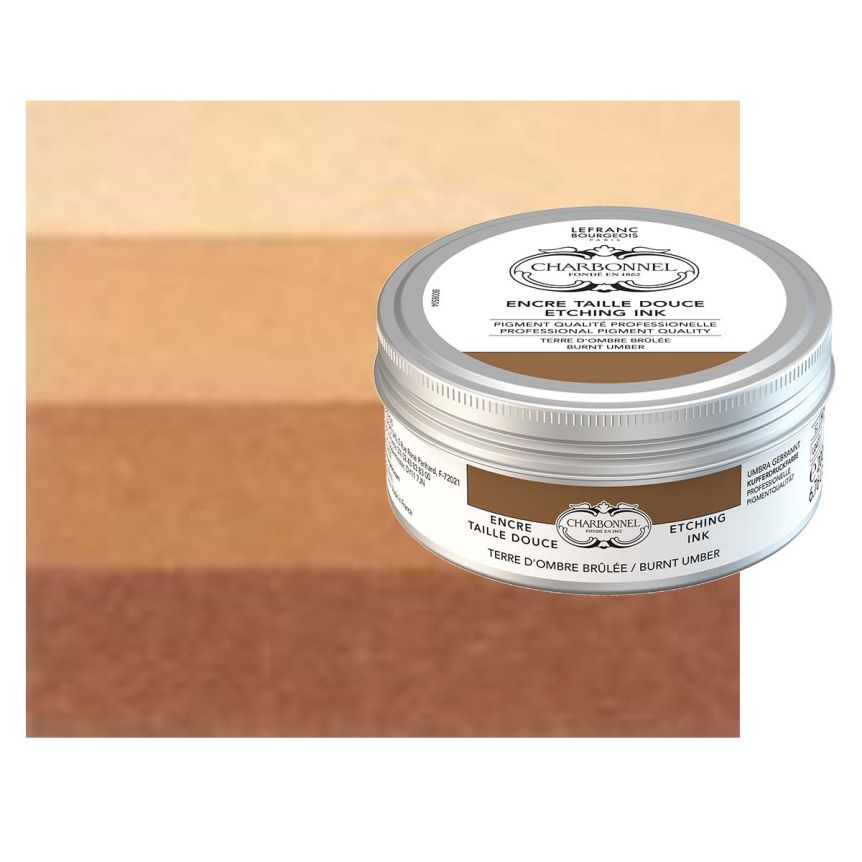 Charbonnel Etching Ink - Burnt Umber, 200ml Can