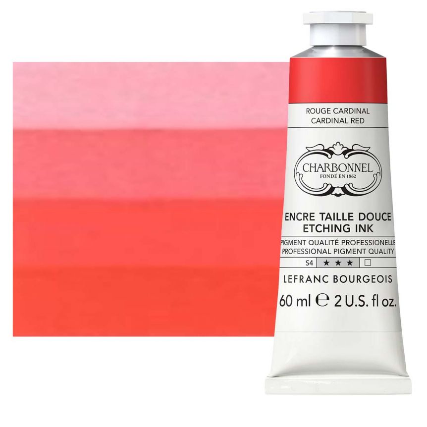 Charbonnel Etching Ink - Cardinal Red, 60ml Tube