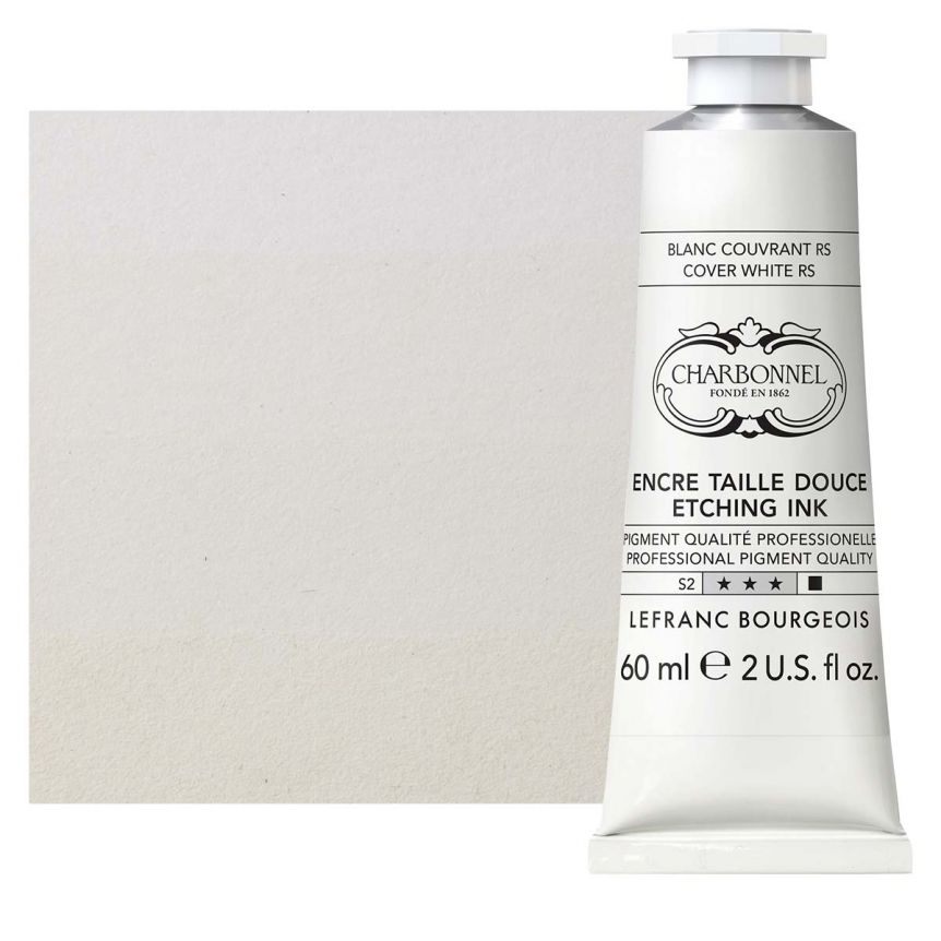 Charbonnel Etching Ink - Covering White RS, 60ml Tube