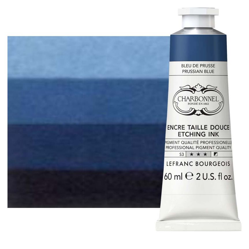 Charbonnel Etching Ink - Prussian Blue, 60ml Tube