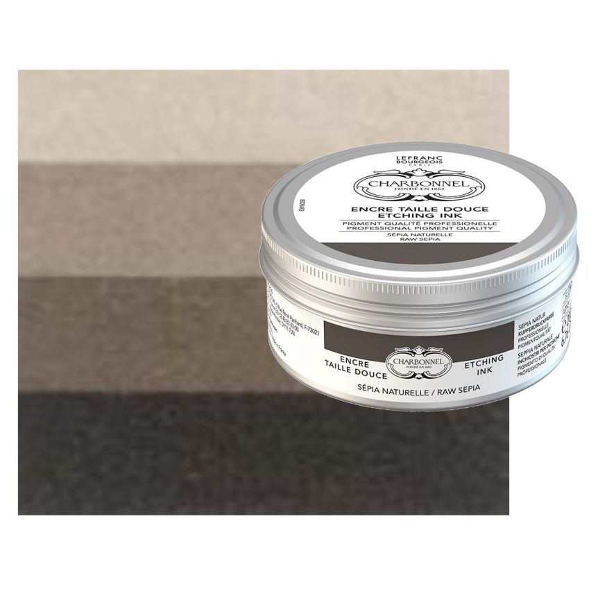 Charbonnel Etching Ink - Raw Sepia, 200ml Can