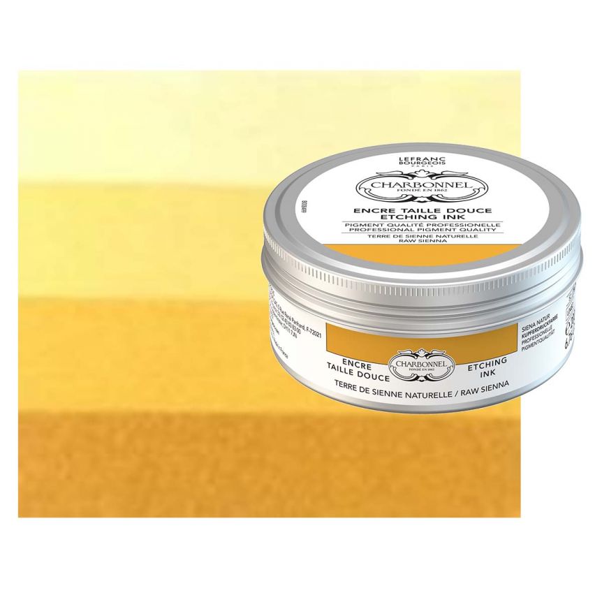 Charbonnel Etching Ink - Raw Sienna, 200ml Can