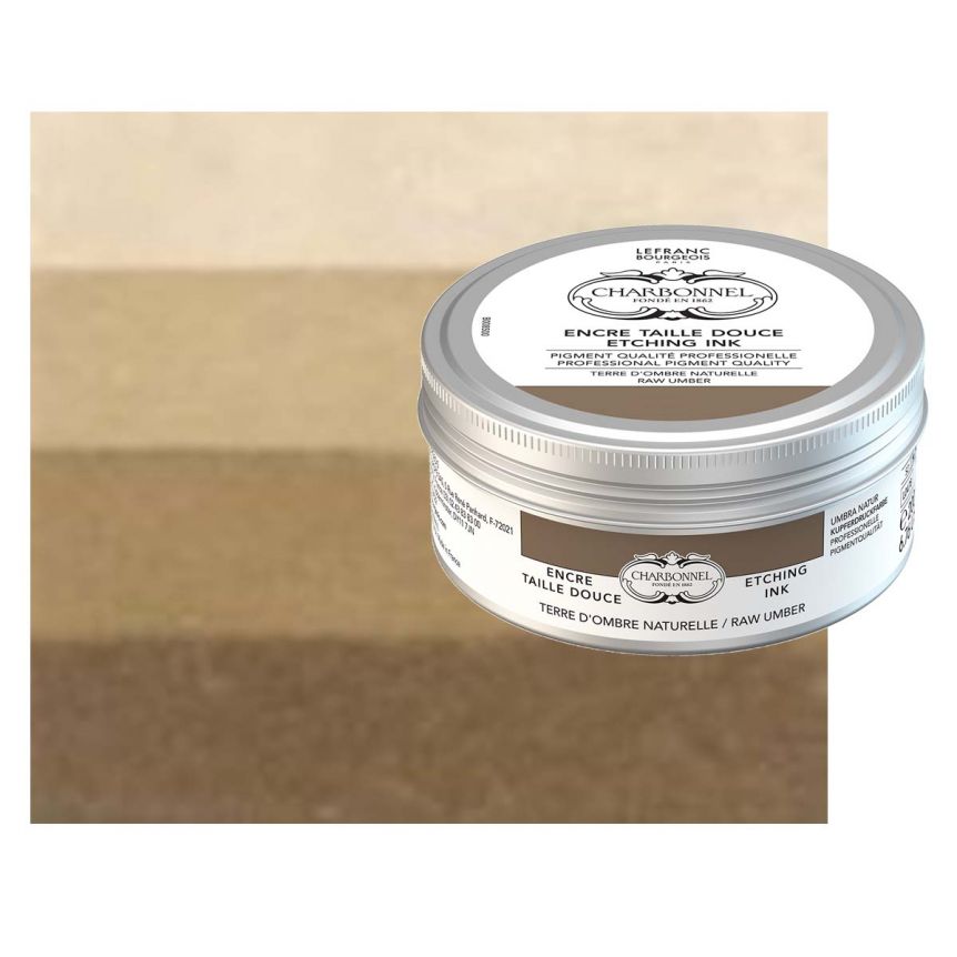 Charbonnel Etching Ink - Raw Umber, 200ml Can