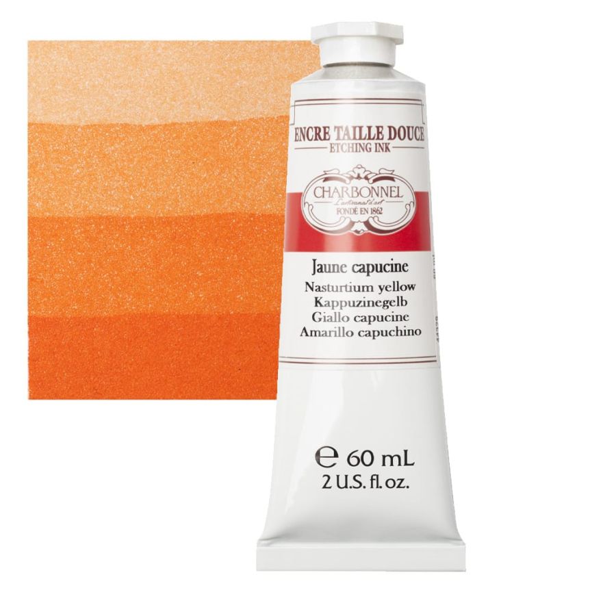 Charbonnel Etching Ink Nasturtium Yellow, 60ml Tube Jerry's Artarama