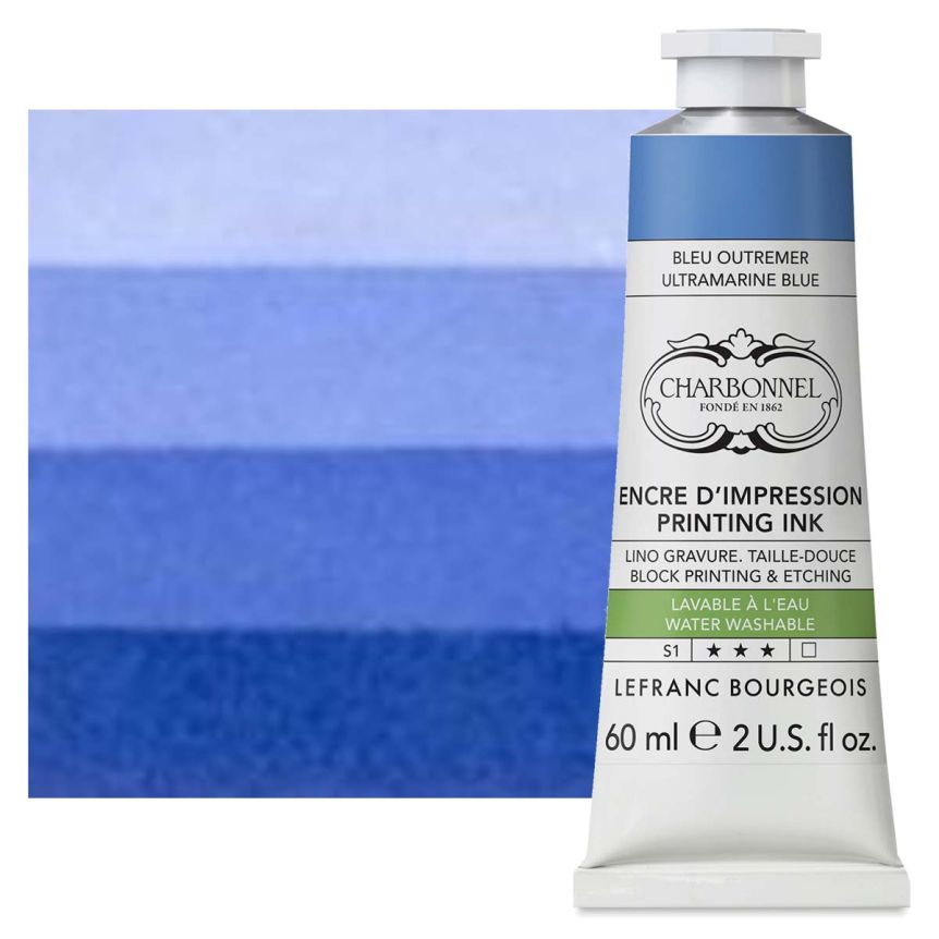 Charbonnel Etching Ink - Ocean Blue 60ml For Printmaking Artists