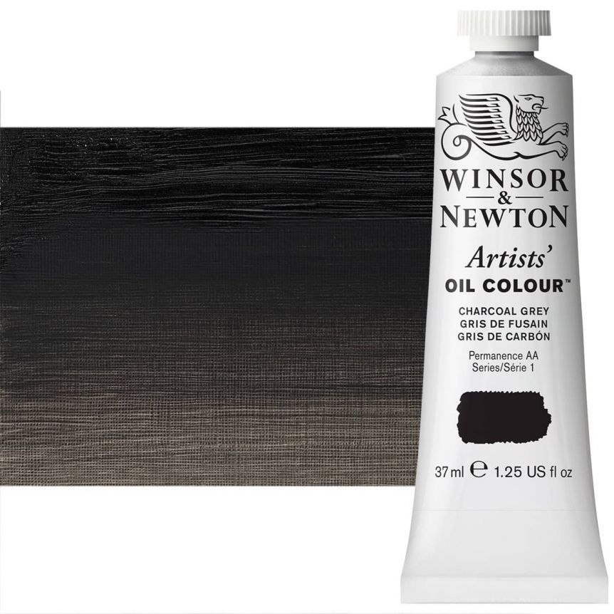 Winsor & Newton Artists' Oil - Charcoal Grey, 37ml Tube