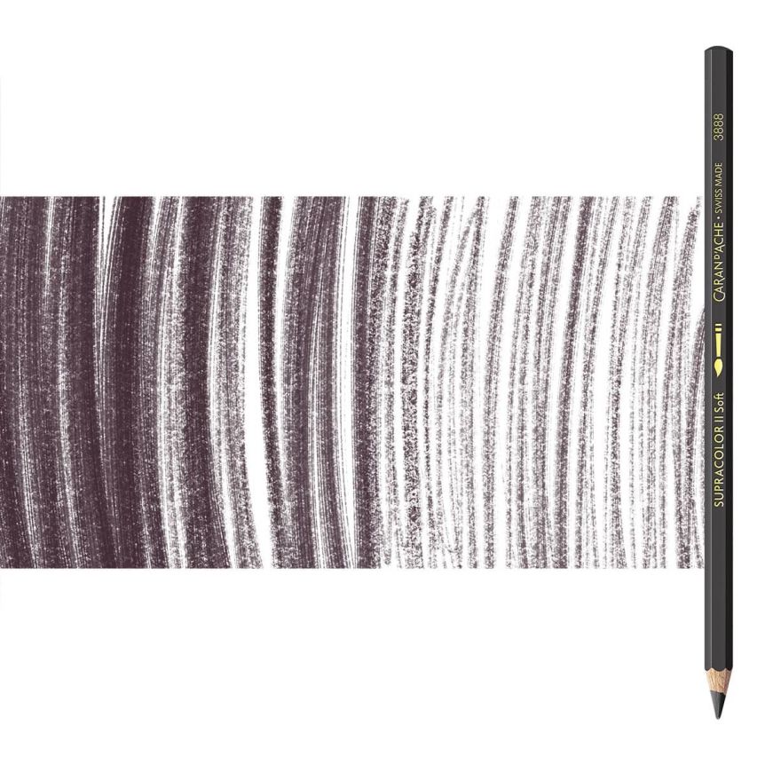 Supracolor II Watercolor Pencils Individual No. 409 - Charcoal Grey