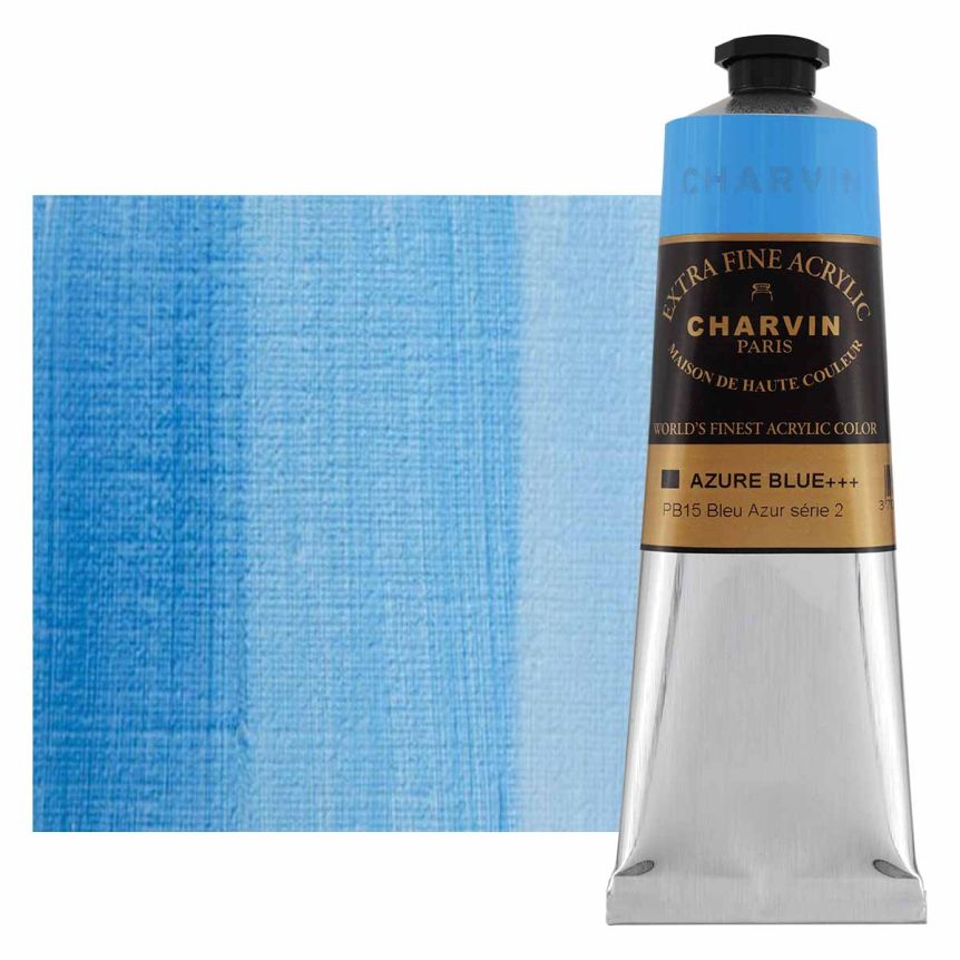 Charvin Extra-Fine Artists Acrylic - Azure Blue, 150ml