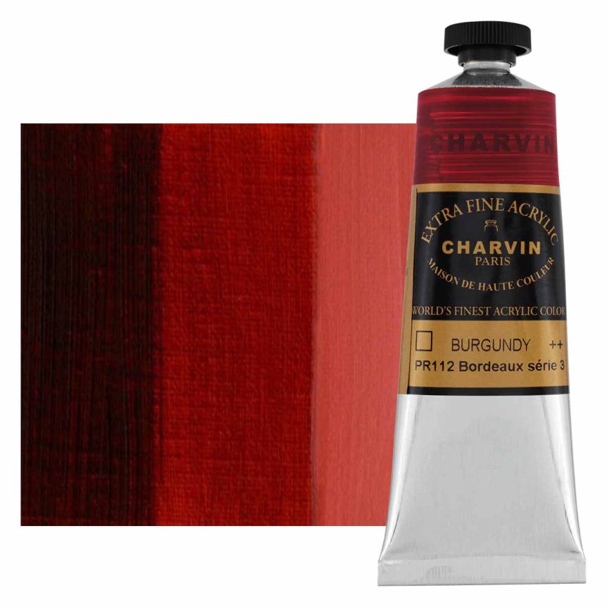 Charvin Extra-Fine Artists Acrylic - Burgundy, 150ml