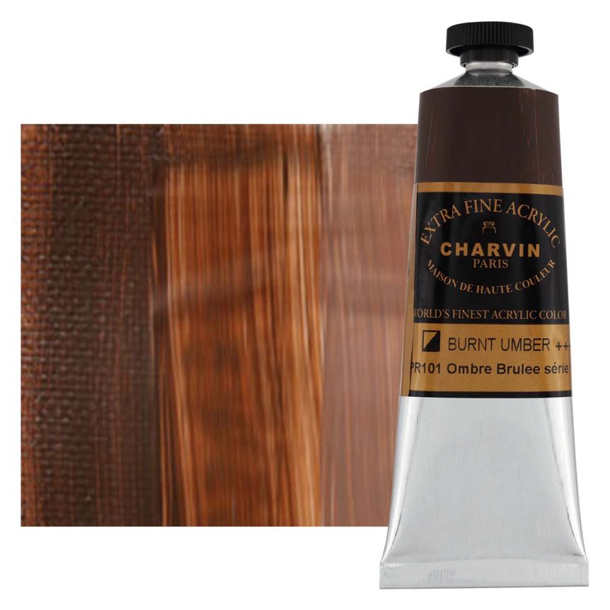 Charvin Extra-Fine Artists Acrylic - Burnt Umber