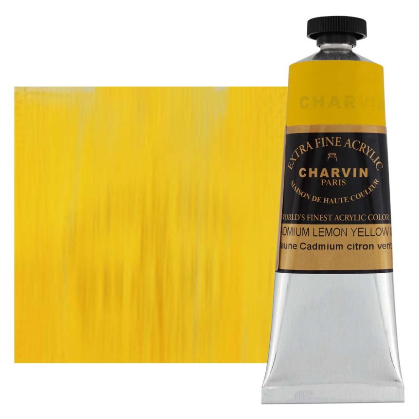 Charvin Extra-Fine Artists Acrylic - Cadmium Lemon Yellow Genuine