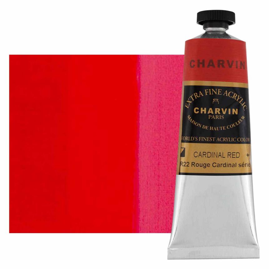 Charvin Extra-Fine Artists Acrylic - Cardinal Red, 150ml