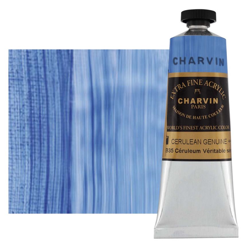 Charvin Extra-Fine Artists Acrylic - Cerulean Genuine