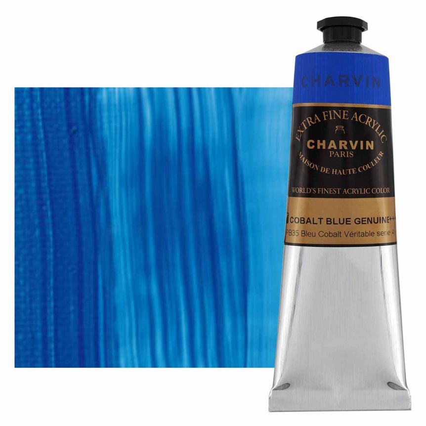 Charvin Extra-Fine Artists Acrylic - Cobalt Blue Genuine