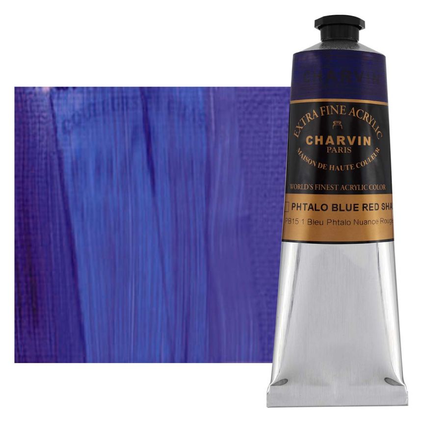 Charvin Extra-Fine Artists Acrylic - Phthalo Blue Red Shade