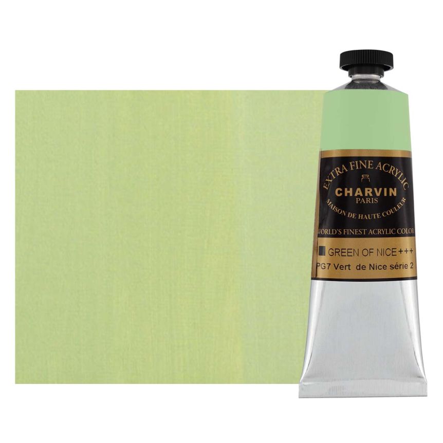 Charvin Extra-Fine Artists Acrylic - Green of Nice, 60ml