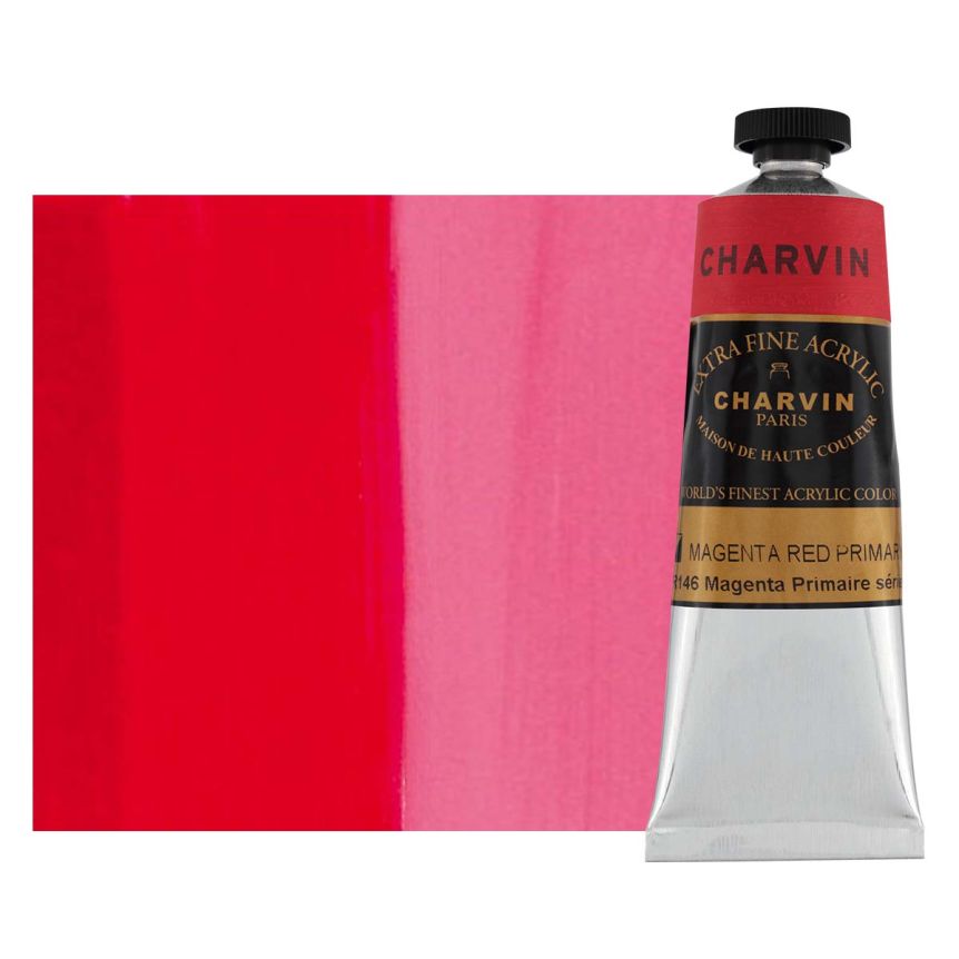 Charvin Extra-Fine Artists Acrylic - Magenta Red Primary, 60ml