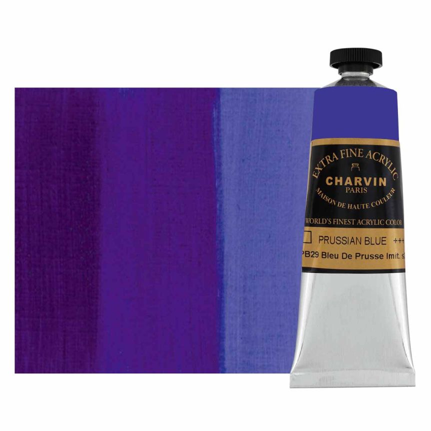 Charvin Extra-Fine Artists Acrylic - Prussian Blue, 60ml