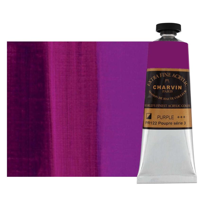 Charvin Extra-Fine Artists Acrylic - Purple, 60ml